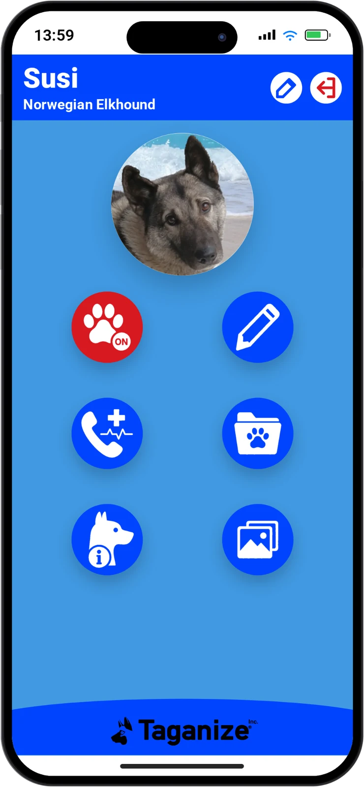 Susi’s website ready for an NFC phone tap